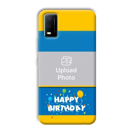 Happy Birthday Customized Printed Back Case for Vivo Y3s