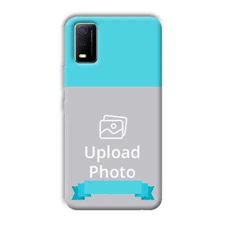 Blue Customized Printed Back Case for Vivo Y3s