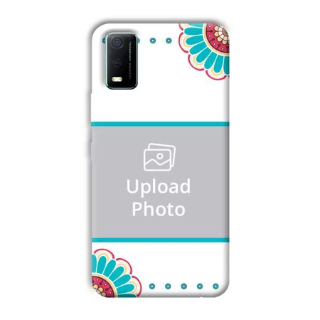 Floral  Customized Printed Back Case for Vivo Y3s