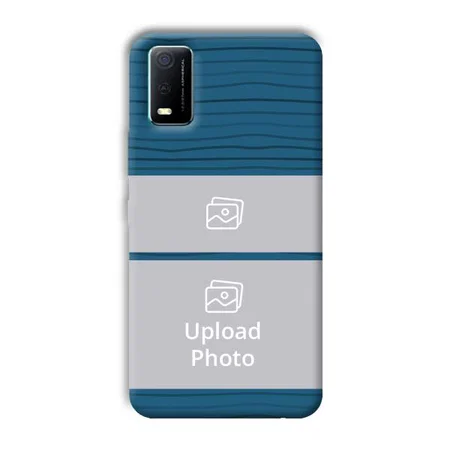 Dark Blue Customized Printed Back Case for Vivo Y3s
