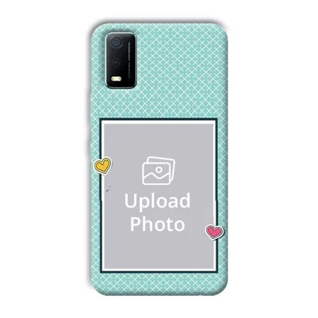 Sky Blue Customized Printed Back Case for Vivo Y3s