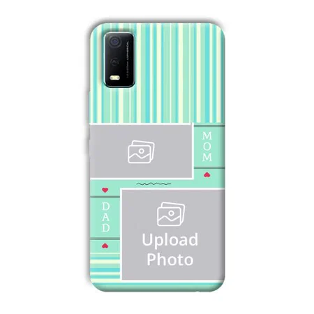 Mom Dad Customized Printed Back Case for Vivo Y3s