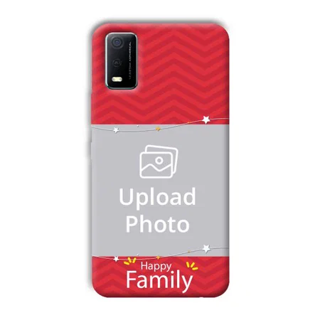 Happy Family Customized Printed Back Case for Vivo Y3s