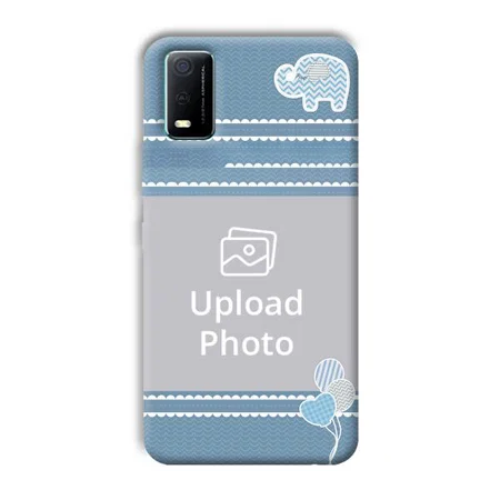 Elephant Customized Printed Back Case for Vivo Y3s