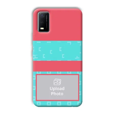 Bluish Pattern Customized Printed Back Case for Vivo Y3s