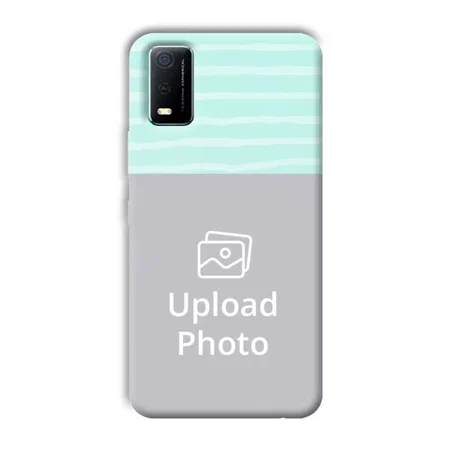 Wavy Customized Printed Back Case for Vivo Y3s