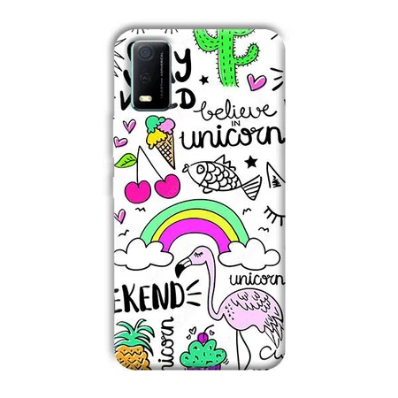Stay Wild Customized Printed Back Case for Vivo Y3s