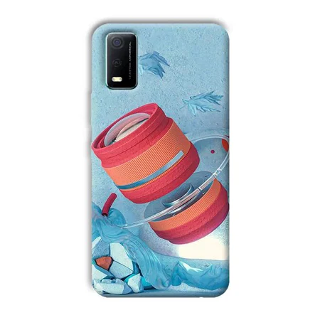 Blue Design Customized Printed Back Case for Vivo Y3s