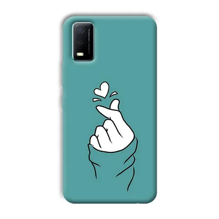 Korean Love Design Customized Printed Back Case for Vivo Y3s