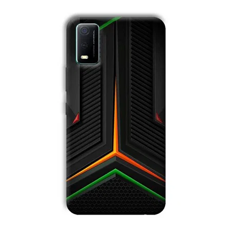 Black Design Customized Printed Back Case for Vivo Y3s