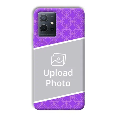 Purple Design Customized Printed Back Case for Vivo Y75