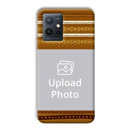 Brown Lines Customized Printed Back Case for Vivo Y75