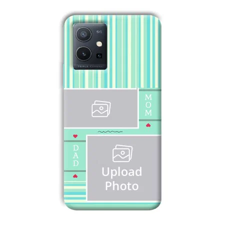 Mom Dad Customized Printed Back Case for Vivo Y75