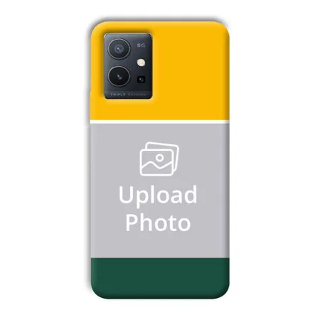 Yellow Green Customized Printed Back Case for Vivo Y75