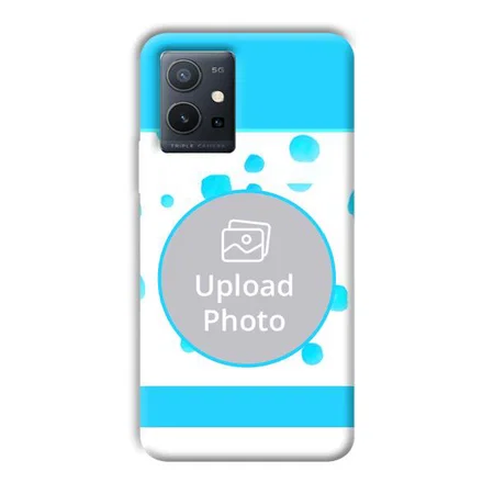 Bluish Customized Printed Back Case for Vivo Y75