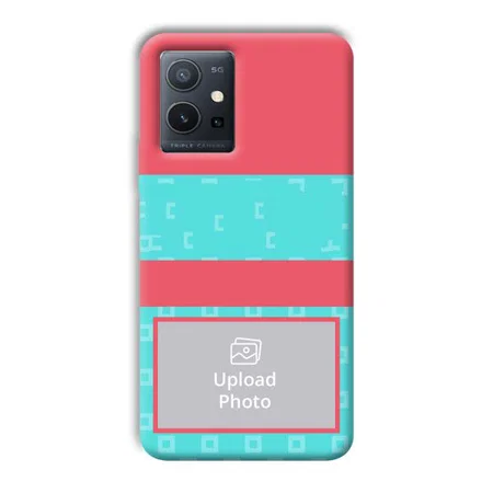 Bluish Pattern Customized Printed Back Case for Vivo Y75