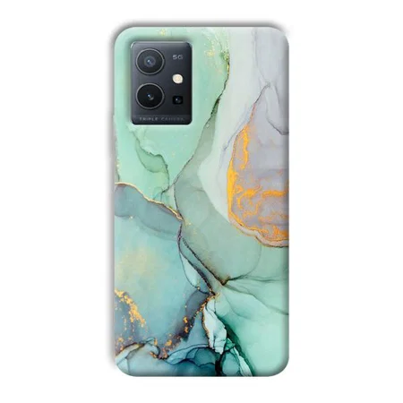 Green Marble Customized Printed Back Case for Vivo Y75