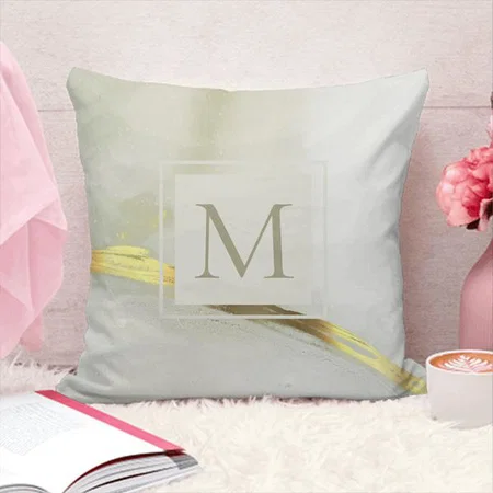 Marble Design Customized Photo Printed Cushion