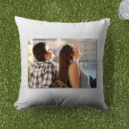 Silver Photo Frame Customized Photo Printed Cushion
