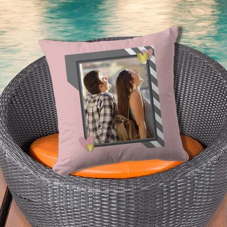 Couple Photo Frame Customized Photo Printed Cushion