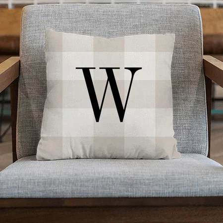Box Pattern Design Customized Photo Printed Cushion