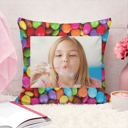 Gems Design Photo Frame Customized Photo Printed Cushion