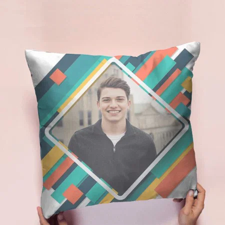 Abstract Design Photo Frame Customized Photo Printed Cushion