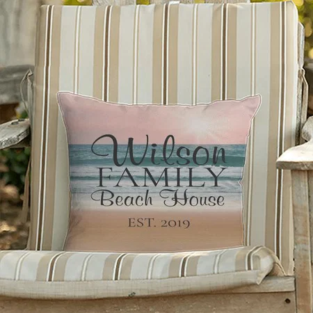 Summer Sunset Customized Photo Printed Cushion