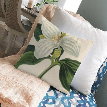 Flower Design Customized Photo Printed Cushion