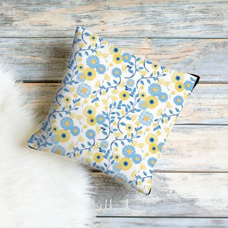 Floral Design Customized Photo Printed Cushion