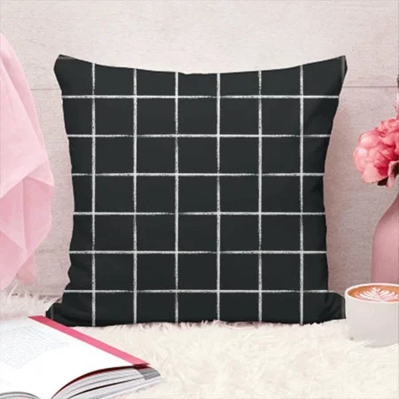 Boxes Design Customized Photo Printed Cushion