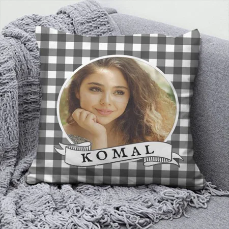 Modern Style Rooster Name with Photo Customized Photo Printed Cushion