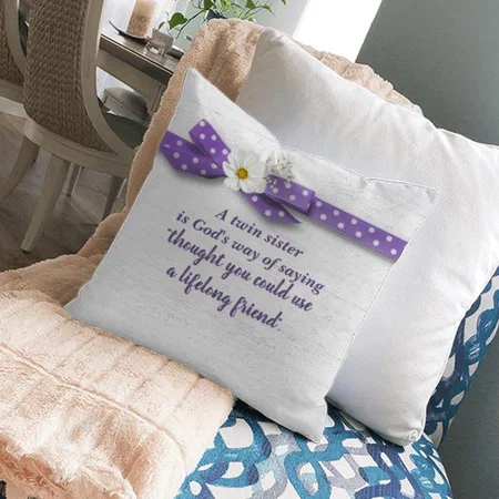 Floral Design Customized Photo Printed Cushion
