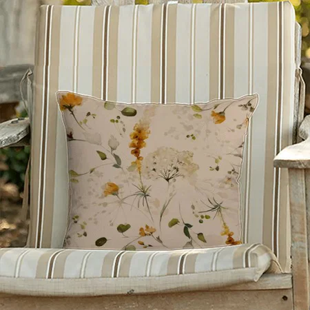 Floral Design Customized Photo Printed Cushion