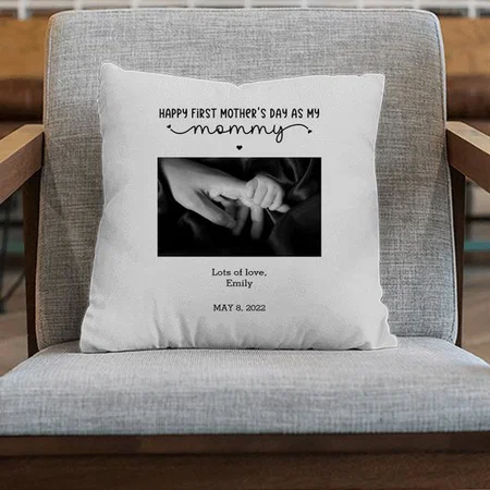 First Mother's Day Photo Customized Photo Printed Cushion