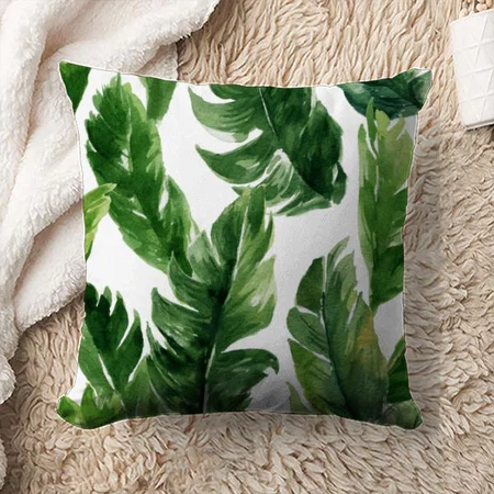 Leaf Design Customized Photo Printed Cushion