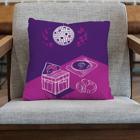 Dj Pattern Design Customized Photo Printed Cushion