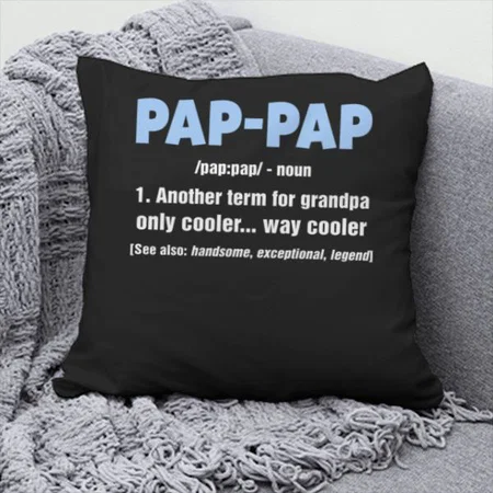 Grandpa Design Customized Photo Printed Cushion