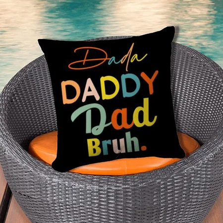 Daddy Design Customized Photo Printed Cushion
