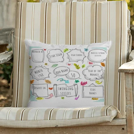 Message Design Customized Photo Printed Cushion