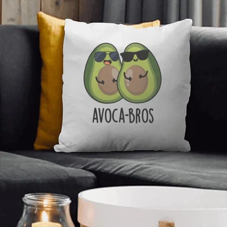 Bros Cartoon Design Customized Photo Printed Cushion