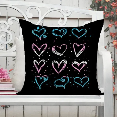 Heart Design Customized Photo Printed Cushion