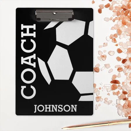 Football Coach Trendy Modern Customized Photo Printed Exam Board
