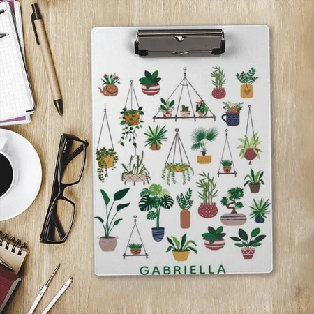 Plant Lady Illustration Art Customized Photo Printed Exam Board