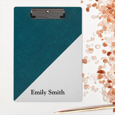 Modern Geometric Color Blocks Customized Photo Printed Exam Board