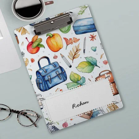Kid School Pattern Design Customized Photo Printed Exam Board