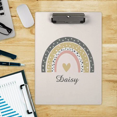 Rainbow Cartoon Customized Photo Printed Exam Board