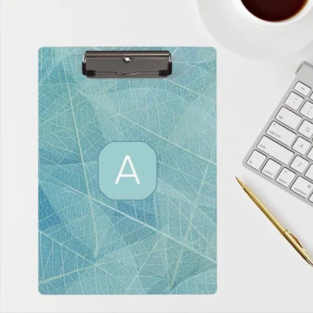Allover Leaf Print Customized Photo Printed Exam Board