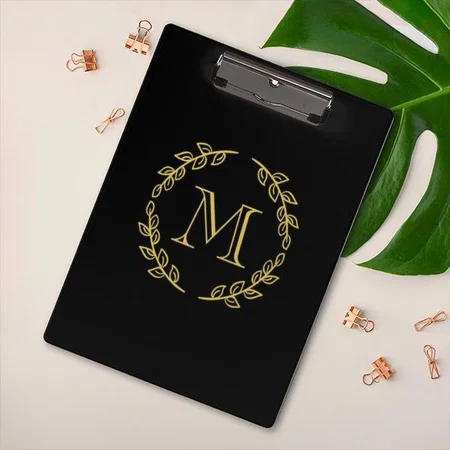 Vintage Monogram Customized Photo Printed Exam Board