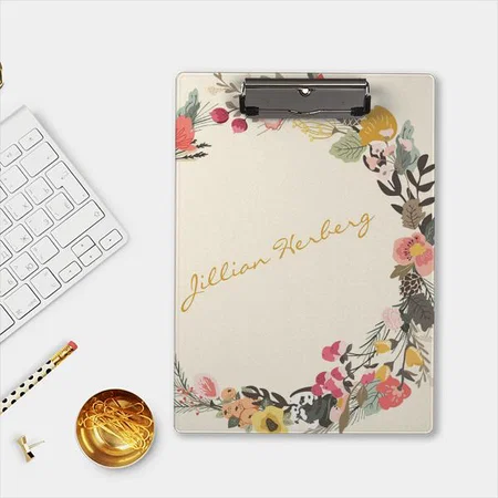 Floral Design Customized Photo Printed Exam Board